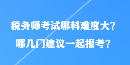 税务师考试概览，考试科目与重要性解析