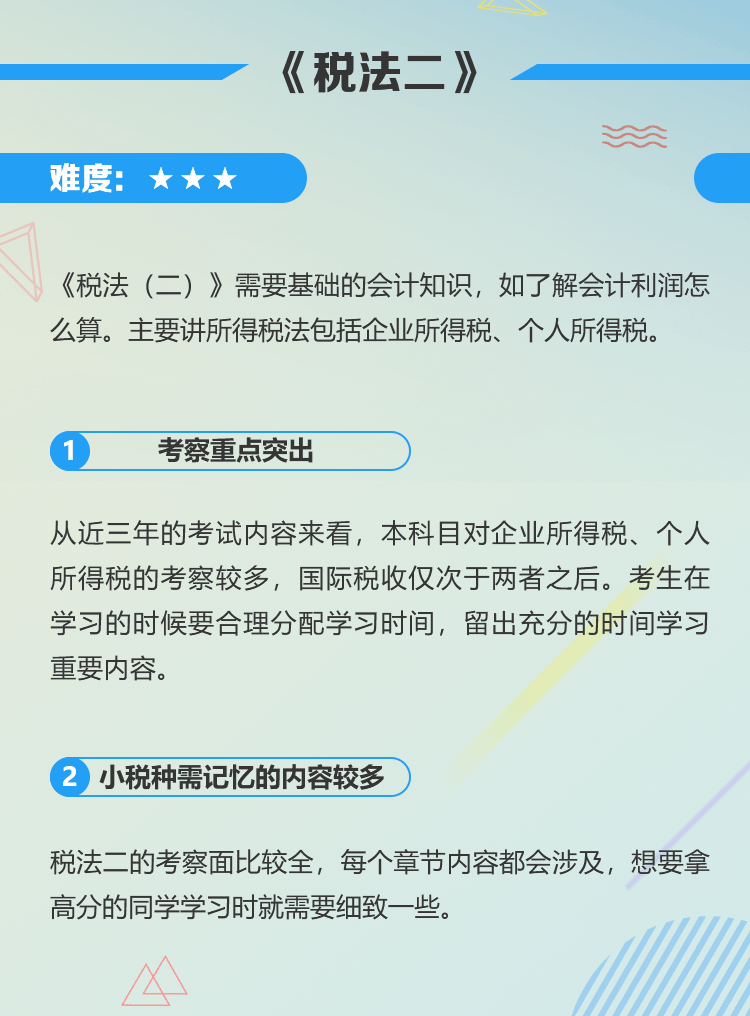 税务师考试规则全面解析